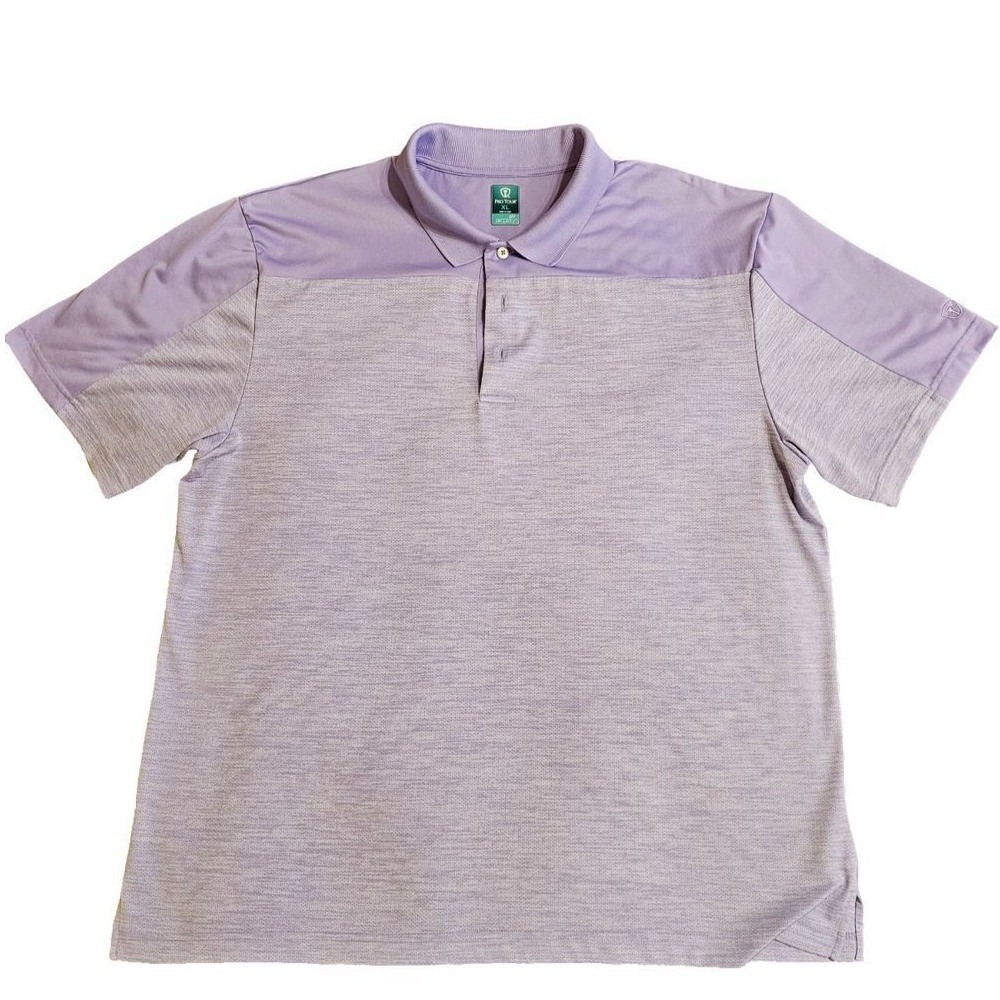 Pro Tour AirPlay Performance SS Golf Shirt XL Lavendar Lilac Men's Polo Purple